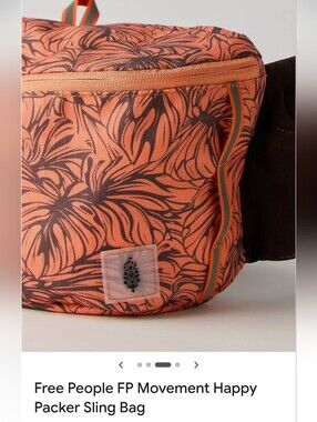Free People Happy Packer Sling Bag | Monstera Print | NWT SOLD OUT